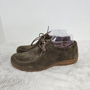 BOC Olive Green Suede Creepers Retro Hippie Boho 9.5